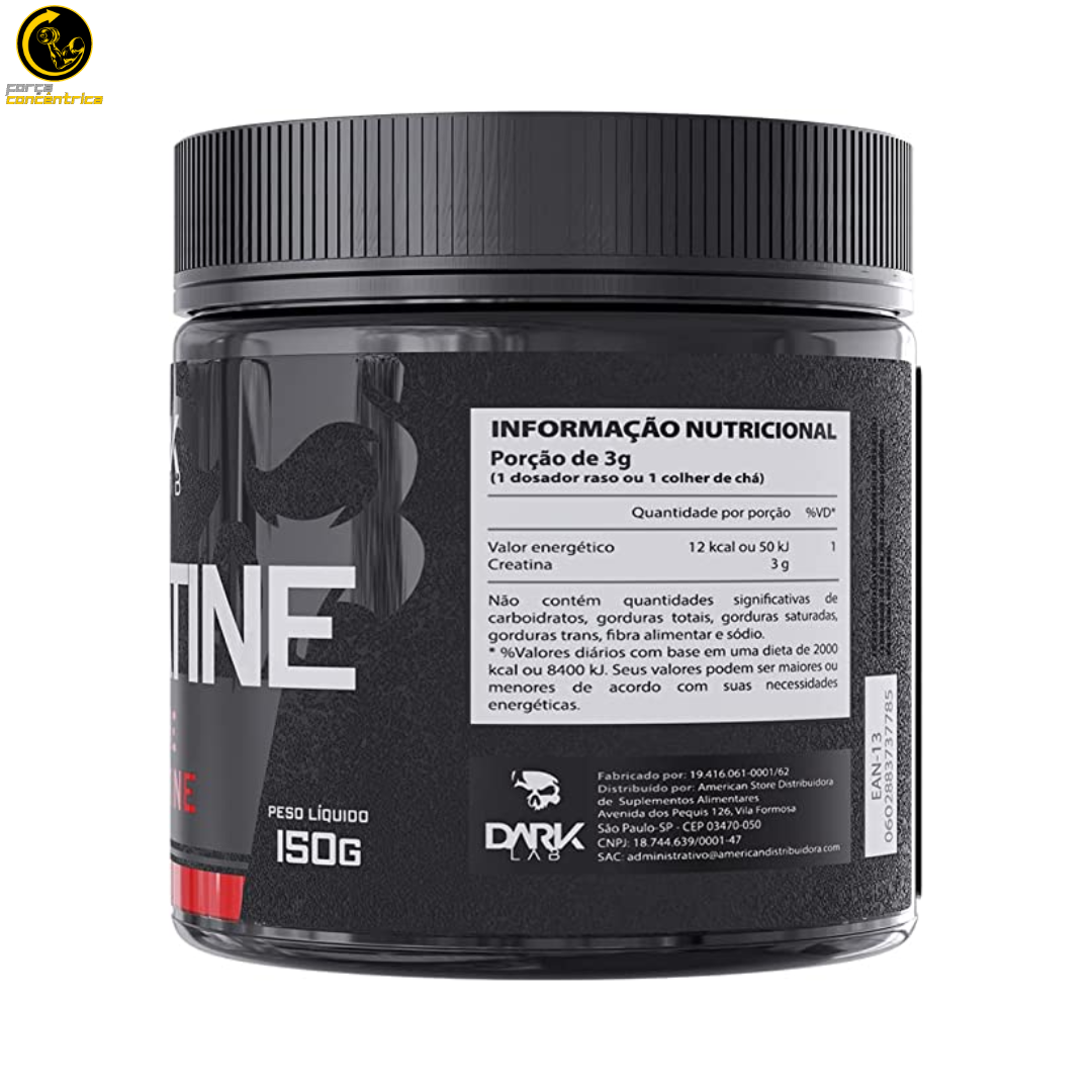 CREATINA 150G MONOHIDRATADA DARK LAB - Força Concêntrica 3