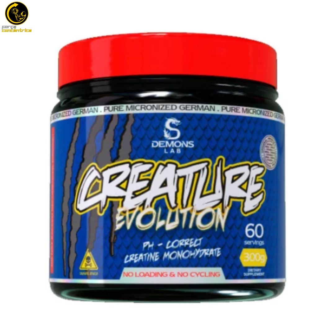 Creatina Creature Evolution Pure 300G - Demons Lab - Força Concêntrica