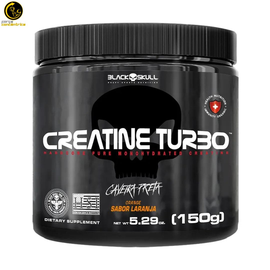 Creatine Turbo 150G - Black Skull - Força Concêntrica (2)