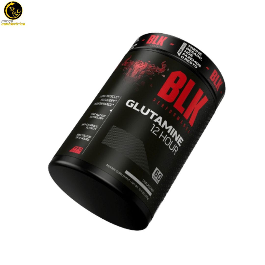 Glutamina 12 Hour 300g Glutamine - BLK Performance - Força Concêntrica (2)