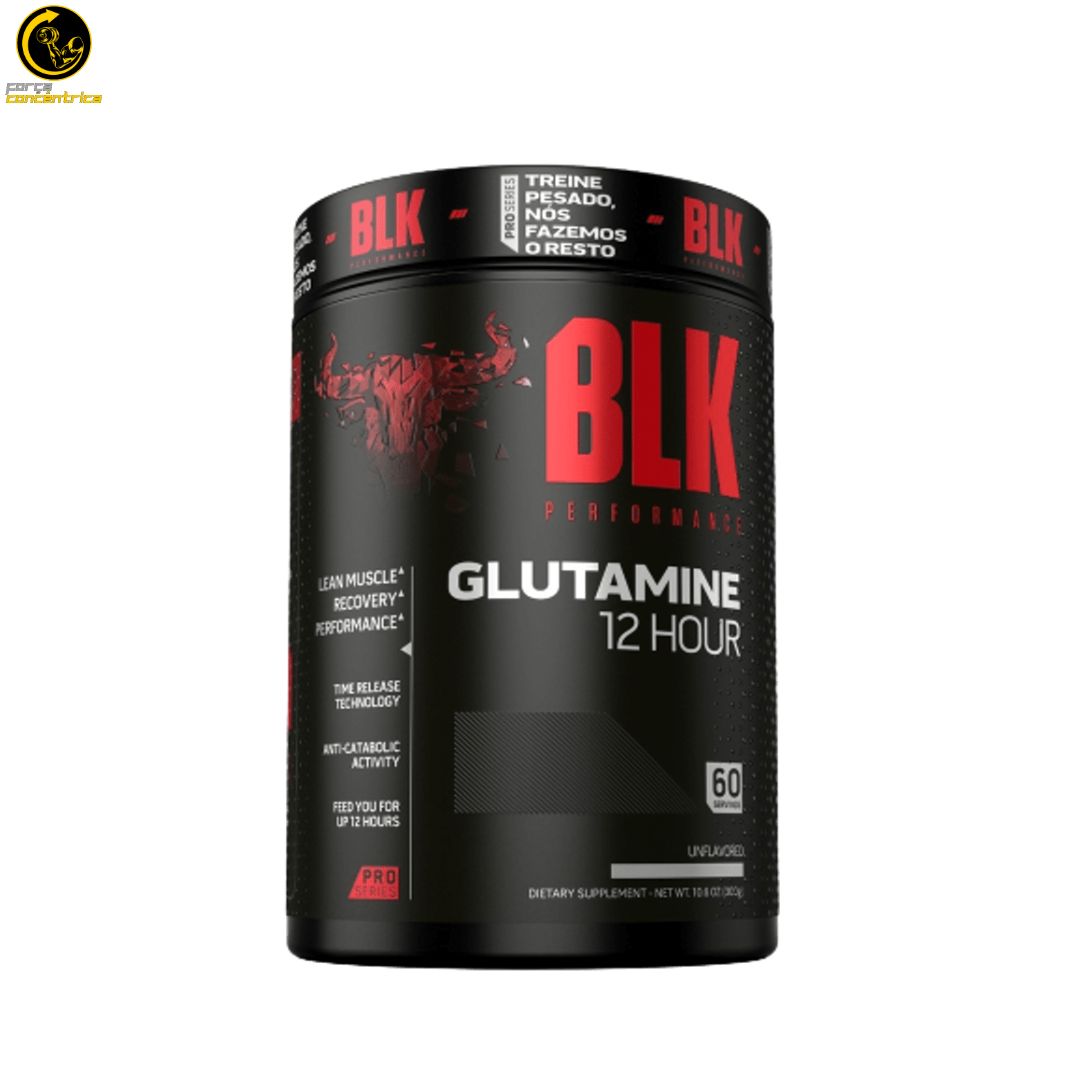 Glutamina 12 Hour 300g Glutamine - BLK Performance - Força Concêntrica (3)