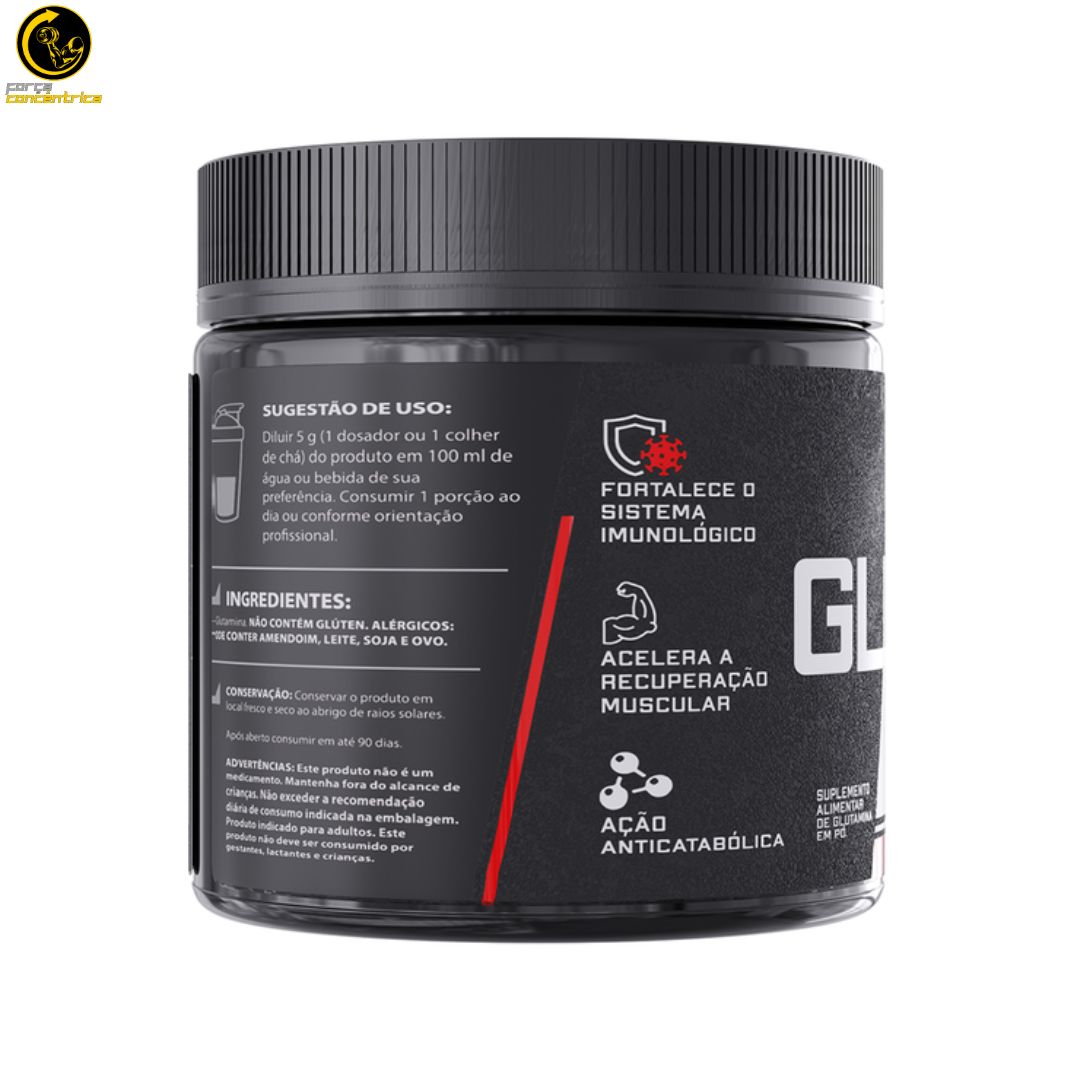 Glutamina L-Glutamine 300g - Dark Lab - Força Concêntrica