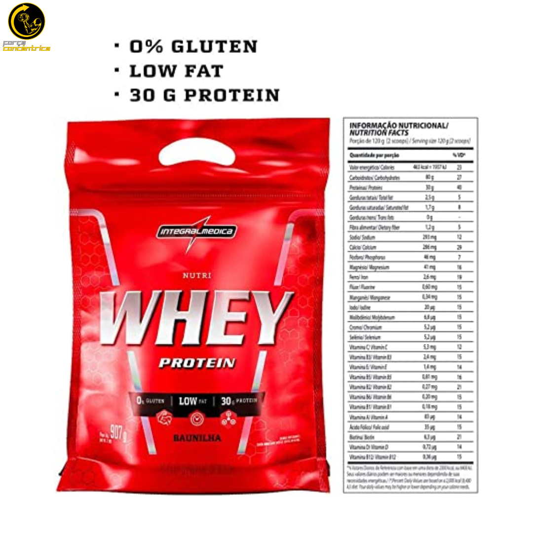 NUTRI WHEY PROTEIN 1.8KG REFIL INTEGRALMEDICA - Força Concêntrica 2