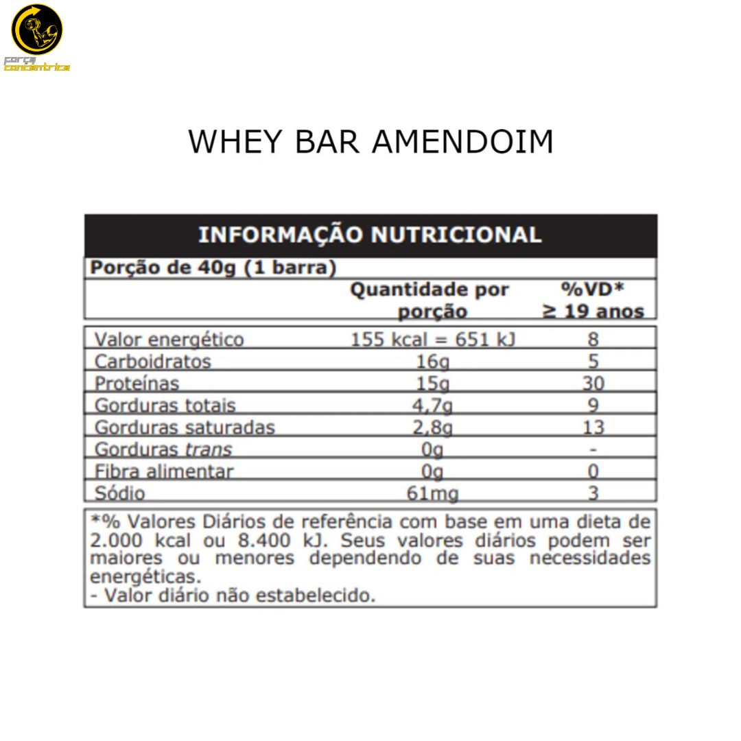 Whey Bar 24 Un - Probiótica - Força Concêntrica 0 (2)