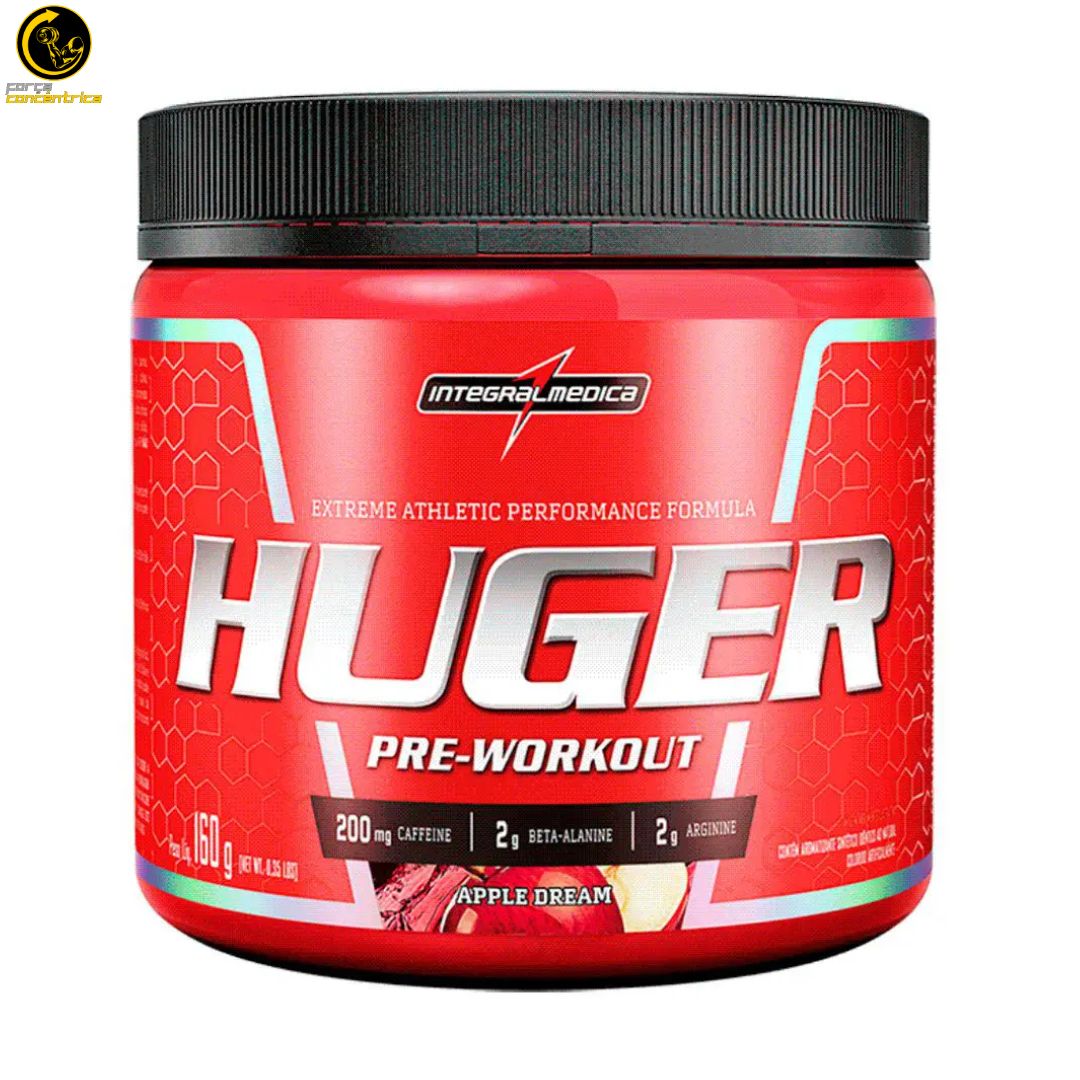 Huger Pré-Treino 160g (30 Doses) Apple Dream - Integralmédica - Força Concêntrica